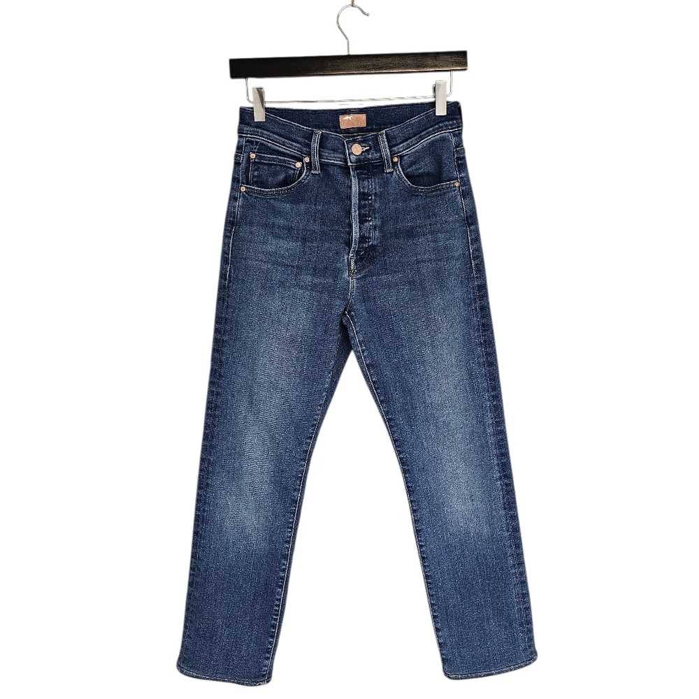 MOTHER High Waisted Hiker Hover Straight Leg‎ Blue Jeans 26 Preowned